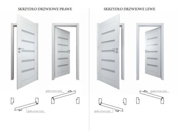 Межкомнатные двери полнобелые без четверти Voster 80 Белое дверное полотно