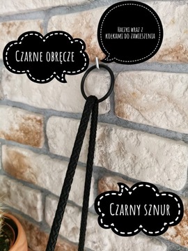 Wiszące półki na sznurkach linach złoty dąb