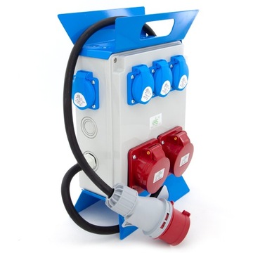 СТРОИТЕЛЬНЫЙ ПОРТАТИВНЫЙ РАСПРЕДЕЛИТЕЛЬНЫЙ ЩИТ 230В 16/5P ВИЛКА