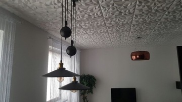 Потолочные кессоны БЕЛЫЕ, 3D СТЕНОВЫЕ панели, Аметист