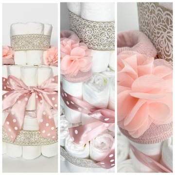 Торт из подгузников GIGA 100 штук!!! НАБОР с КАРТОЙ