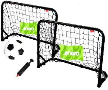 Zestaw 2 bramek dziecięcych do PIŁKI NOŻNEJ Solidne Piłkarskie 60x45