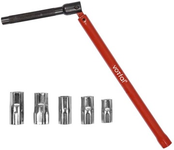 КЛЮЧ ДЛЯ УСТАНОВКИ АККУМУЛЯТОРНЫХ ФИТИНГОВ, 6 НАСАДОК 8-13ММ