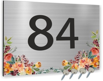 DUŻA Tabliczka ADRESOWA ALUMINIOWA 20x15 numer dom