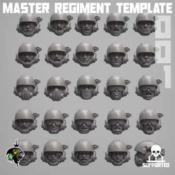 MRT Heads Set - 25 szt. - RO - Druk 3D