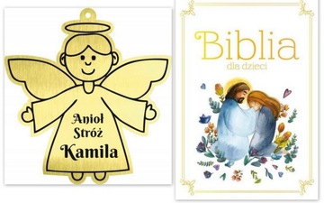 ANIOŁ STRÓŻ GRAWER DOWOLNE IMIĘ BIBLIA DLA DZIECI