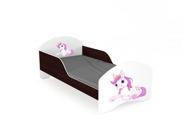 Детская кровать LEO2 160х80 белый и венге