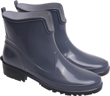 ПОЛЬСКИЕ ЖЕНСКИЕ РЕЗИНОВЫЕ БОТИНКИ GREAT BOTTOM, серые 41