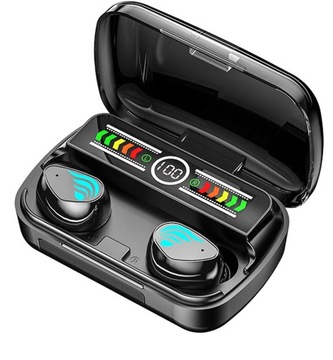 БЕСПРОВОДНЫЕ НАУШНИКИ-ВКЛАДЫШИ BLUETOOTH 5.1 С МИКРОФОНОМ + POWERBANK