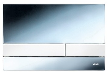 Кнопка смыва для унитаза JOMO, глянцевый хром/белый