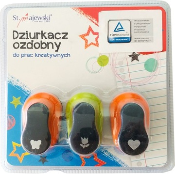 DZIURKACZ OZDOBNY MIX 3 SZTUKI MOTYL