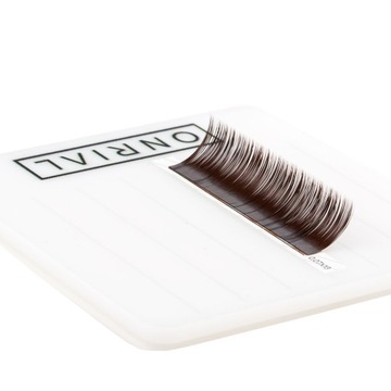 SZTUCZNE RZĘSY ONRIAL DARK BROWN/21 PASEK/B 0.10 7 mm