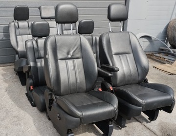 FOTELE KANAPA 7 MIEJSC KOMPLET SKÓRA CHRYSLER LANCIA VOYAGER 11-