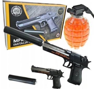 PISTOLET METALOWY GLOCK REPLIKA KULKI GRATIS