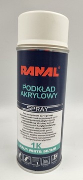 RANAL Podkład akrylowy 1K spray 400ml biały