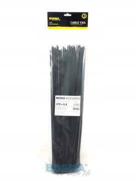 Opaska kablowa 4,8x370 czarna 100szt.