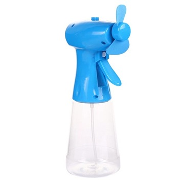 Handheld Fan Portable Spray Bottle With Mini Fan 6 Colors Plastic Water Mis