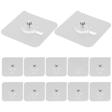 PICTURE HANGERS HOOK NO HOLE WALL NAIL INVISIBLE