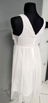 ИТАЛЬЯНСКОЕ ПЛАТЬЕ БЕЛЫЙ ЖЕМЧУГ ТЮЛЬ ДЛЯ ВЫПУСКА 36 S COMMUNION APART НОВИНКА 2024 ГОДА