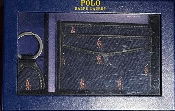 POLO RALPH LAUREN Portfel Męski + Brelok do kluczy z USA100%Or