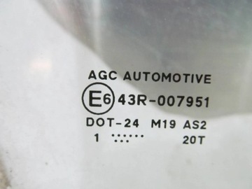 MITSUBISHI OUTLANDER 07-12 SKLO (OKNO) DVEŘE PRAVÝ PŘEDNÍ PRAVÁ C402