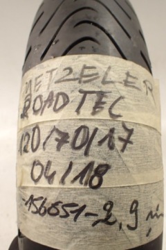 Шина Metzeler Roadtec 01 120/70/17 2,9 мм 2018 г.