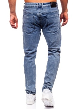 SPODNIE JEANSOWE MĘSKIE SLIM FIT GRANATOWE MP0192BS DENLEY_33/L