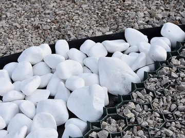 Белая галька Декоративный камень THASSOS Garden Stones 1-3см 25кг