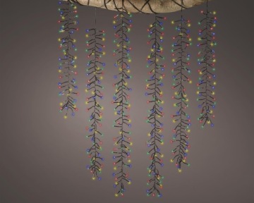 Световой каскадный декор 480LED многоцветный 200см