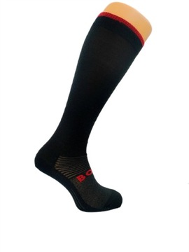 Skarpety BOLA turystyczne Racing Alpin czarno czerwone 43-45