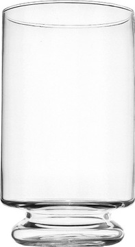 Wazon szklany CYLINDER Z PODSTAWĄ dekoracyjny H25