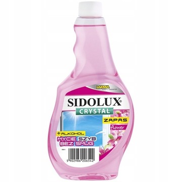 SIDOLUX 500ML CRYSTAL ZAPAS PŁ.D/SZYB- FLOWER
