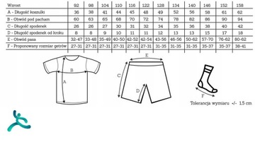 STRÓJ / KOMPLET PIŁKARSKI NEYMAR JR. BRAZYLIA rozm. 128 cm