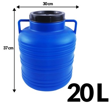 ПЛАСТИКОВАЯ БОЧКА ОБЪЕМОМ 20 Л ДЛЯ СКОРБКИ КАПУСТЫ И ОГУРЦОВ