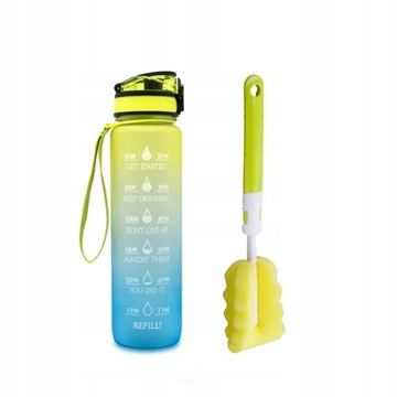 Butelka wody, 32oz 1000ML Znacznik czasu, BPA FREEA