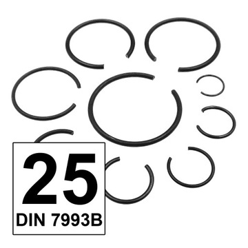 PIERŚCIEŃ OSADCZY SPRĘŻYNUJĄCY Ø25 DIN7993B [10 szt.]
