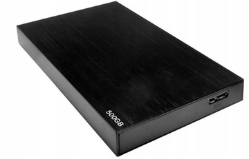 DYSK ZEWNĘTRZNY 500GB PRZENOŚNY PAMIĘĆ USB 3.0 HDD CZARNY PENDRIVE
