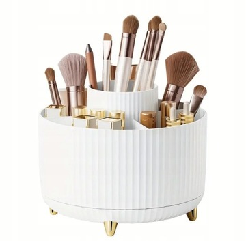 ОРГАНАЙЗЕР ДЛЯ КОСМЕТИКИ КОНТЕЙНЕР ВРАЩАЮЩЕЙСЯ ЩЕТКИ ПОДСТАВКА НА 360° КОСМЕТИЧКА