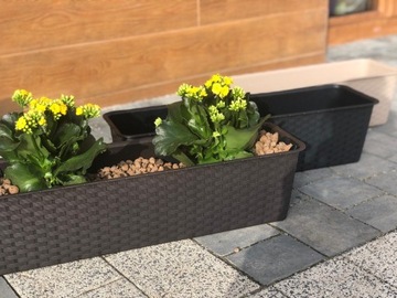 4 балконных ящика ISR800P, цветочный горшок 80 см.