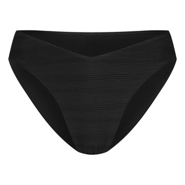 Dół bikini w prążki majtki figi w literę V czarne Aruna Esotiq M