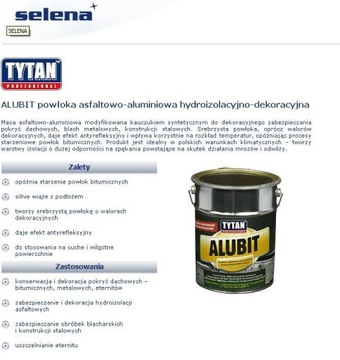 Краска асфальто-алюминиевая Tytan Alubit 5кг.