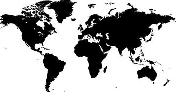 NAKLEJKI NA ŚCIANĘ MAPA ŚWIATA 100 X 50