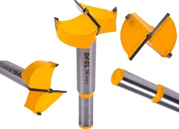 FREZ PUSZKOWY Z WIDIĄ DO DREWNA WIERTŁO 36 mm