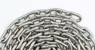 Цепь из кислотостойкой нержавеющей стали 3 мм DIN766 - 1 м