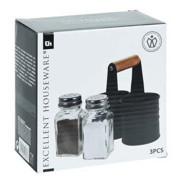 Набор приправ для соли и перца, контейнеры для соли и перца, подставка.