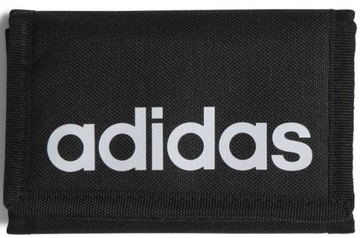 Женский и мужской спортивный кошелек ADIDAS, черный, на липучке, на молнии, с логотипом монеты
