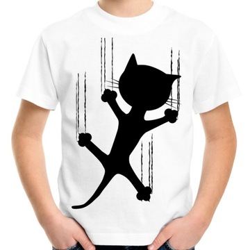 Koszulka z kotem kotkiem t-shirt dla miłośnika kotów na prezent kot 128