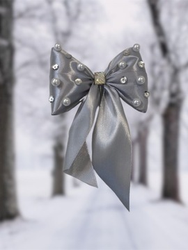 Бантики на елку 6 шт. пиковые рождественские украшения