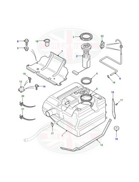 NÁDRŽ PALIVA LAND ROVER DEFENDER FL L316 LR013168 7H129002AC