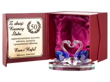 Łabędzie prezent na 1-99 rocznicę ślubu jubileusz